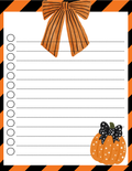 Pumpkin notepad To do medium