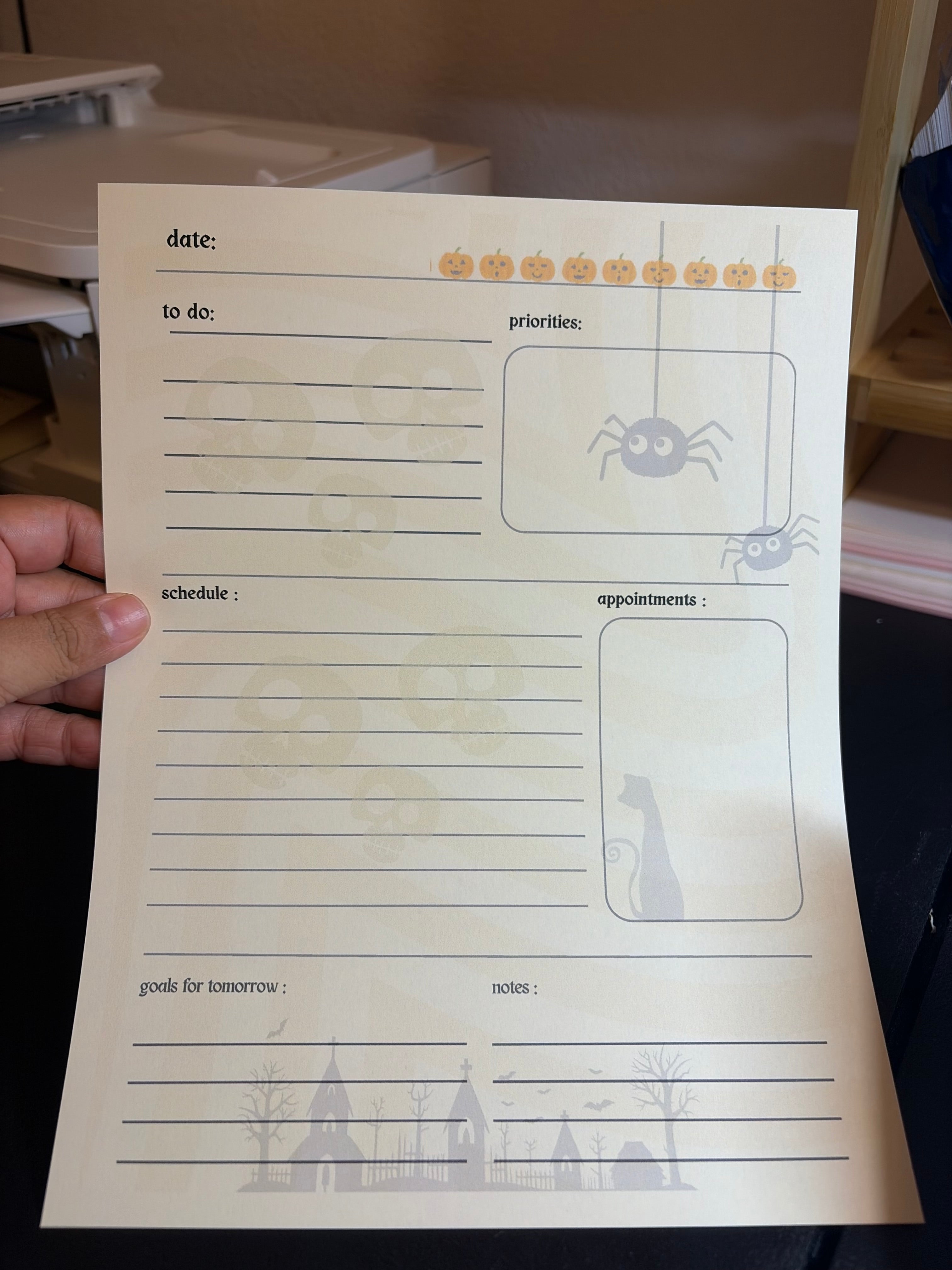 Halloween Notepad Style A