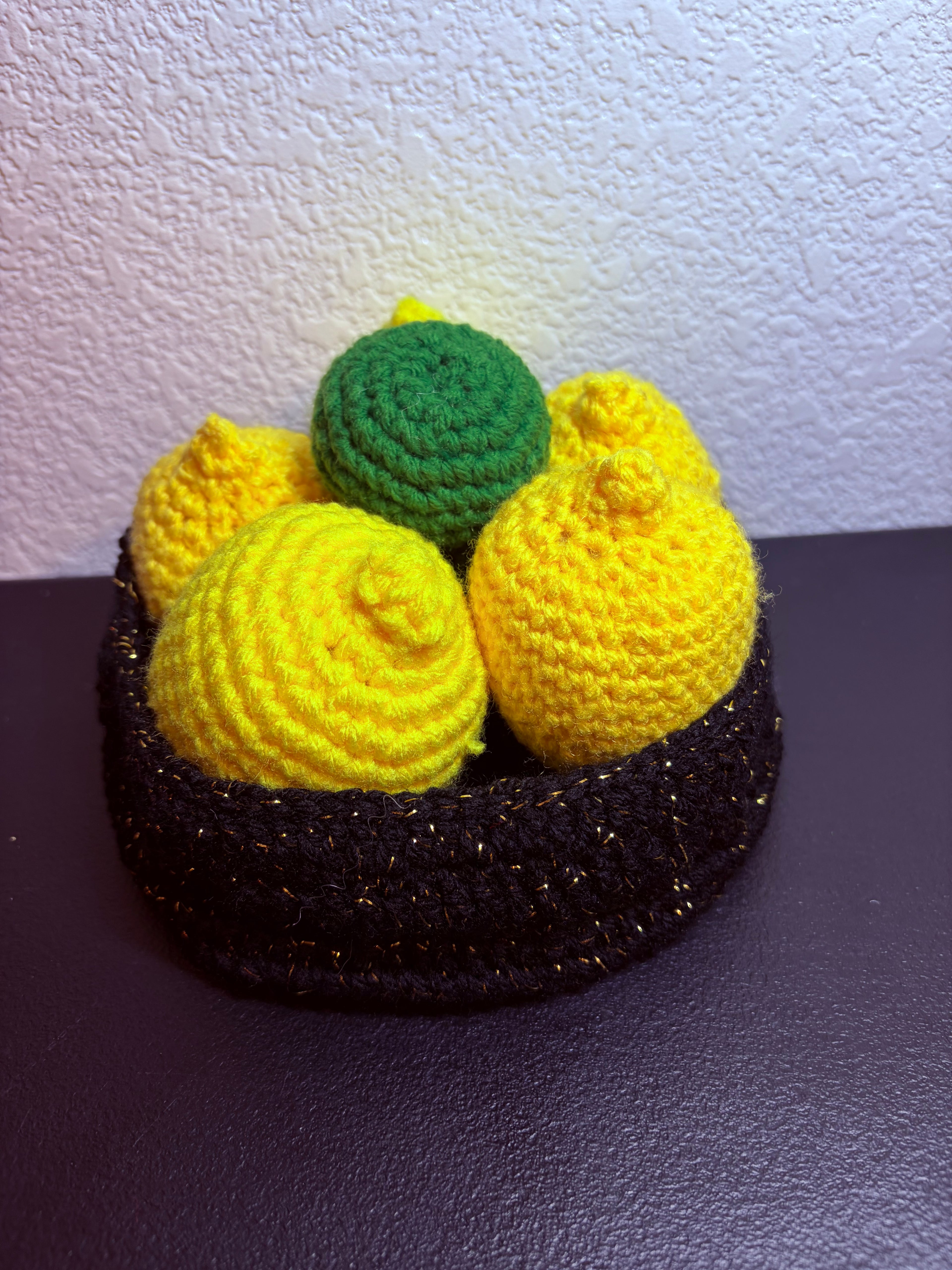 Crochet Bowl of Lemons and Limes