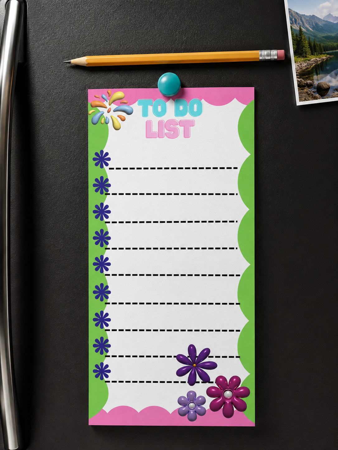 To do list Notepad Magnetic Backing (Style C)