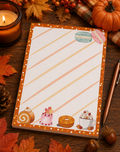 Fall Dessert Notepad Style E