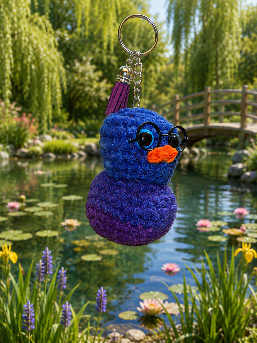Crochet Duck keychain
