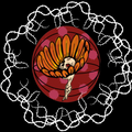 Skull Flower Sticker