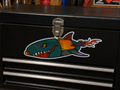 Custom Shark Bomb Sticker
