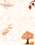 Fall Time Notepad Style B