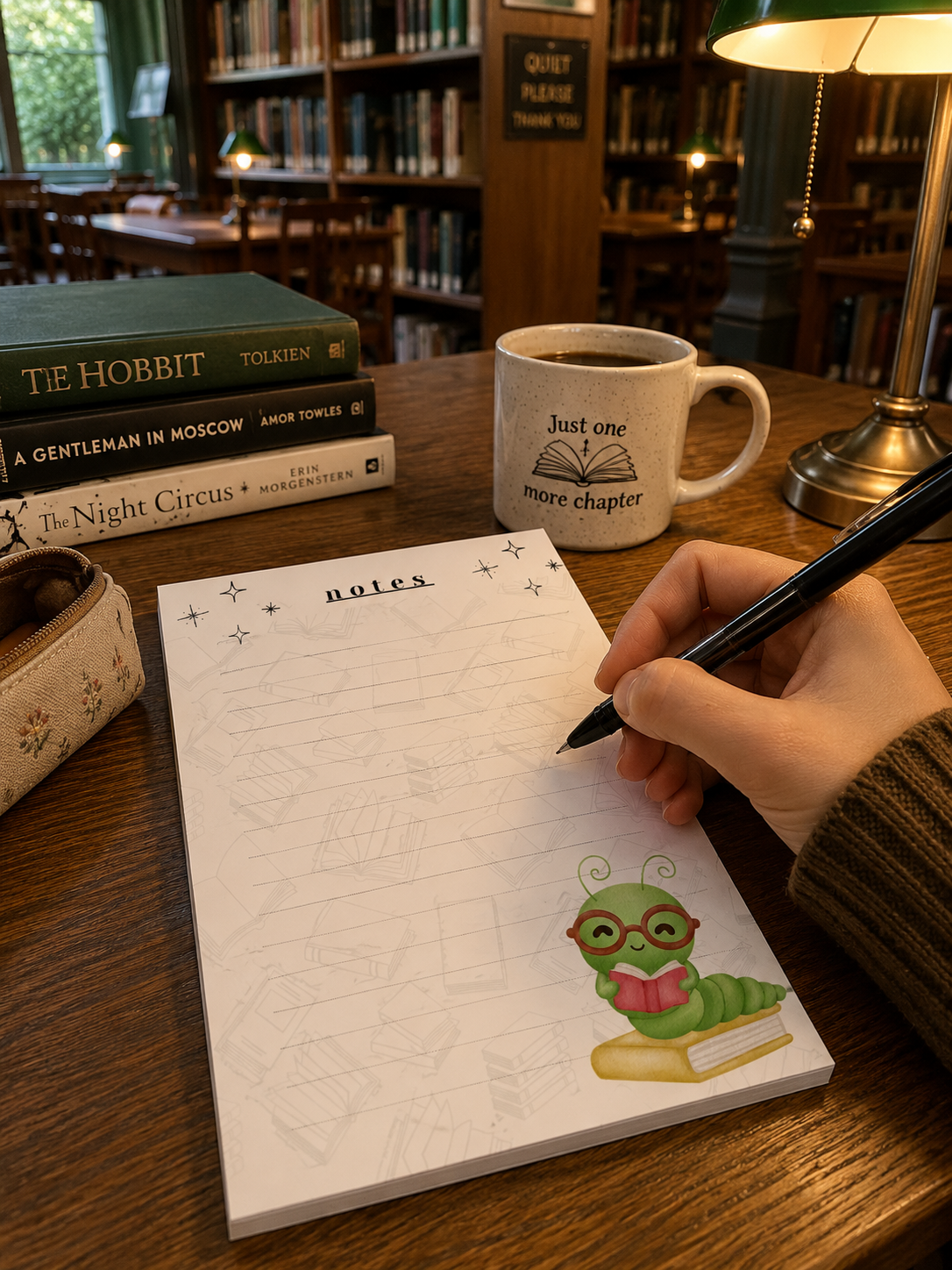 Bookworm Notepad Style E