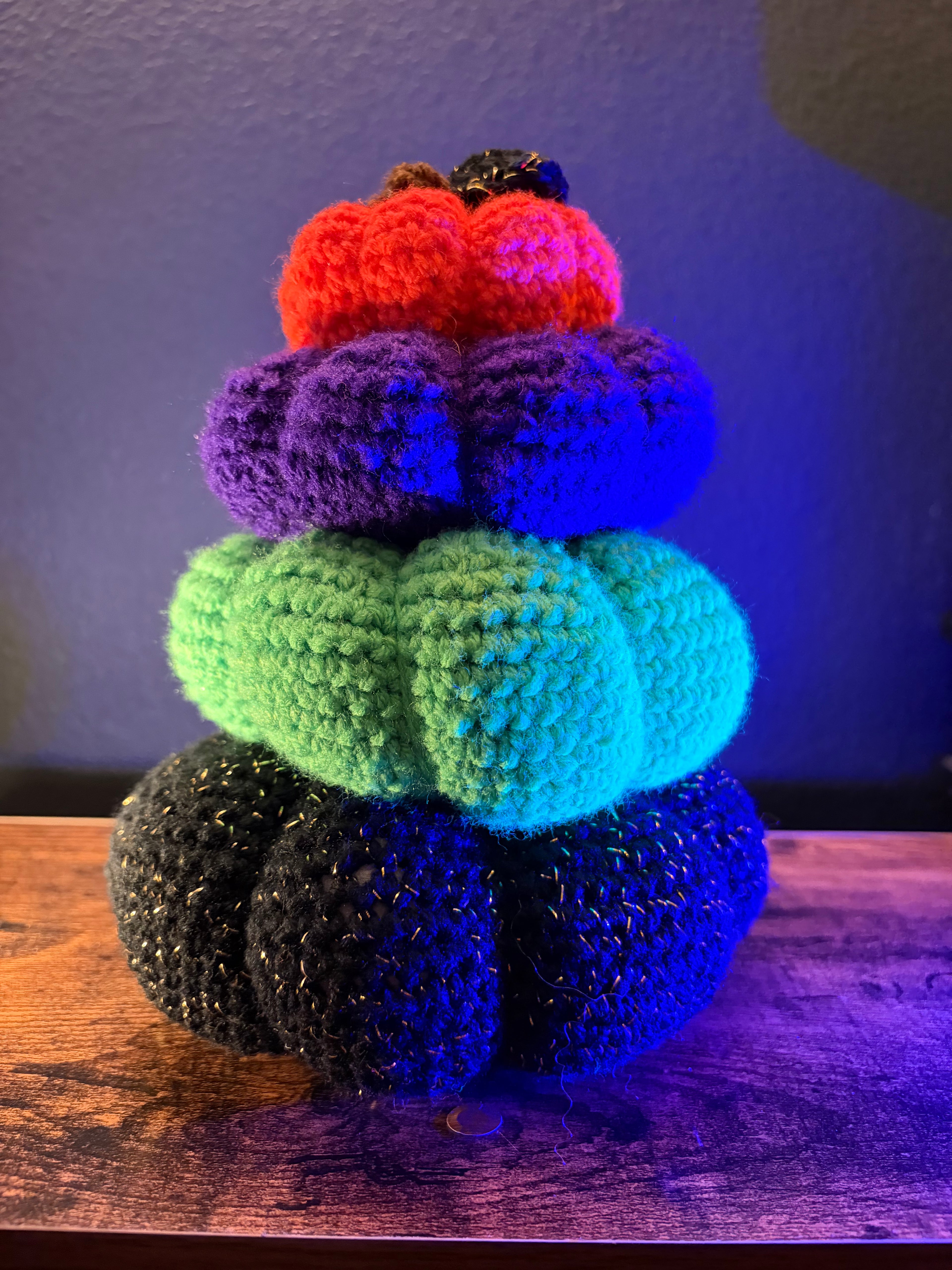 Halloween pumpkin stack