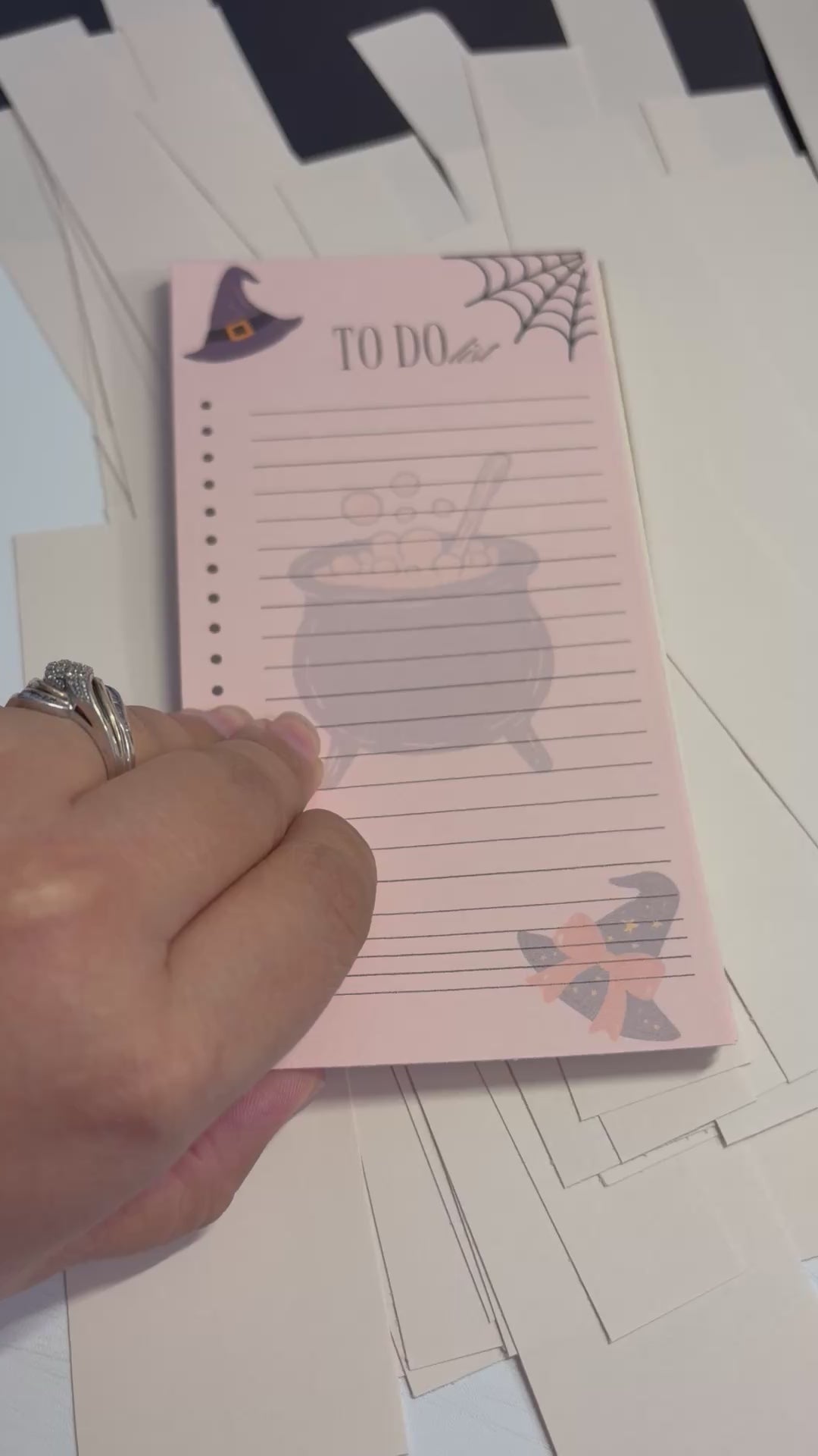 Witchy witch To Do Magnetic Backing, Notepad